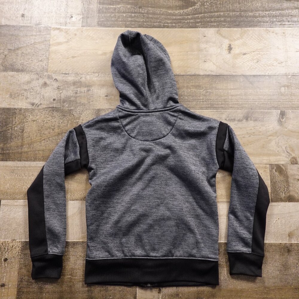 Nike Therma-FIT‎ Full Zip Hoodie Kids XS (4) Gray Black Orange - Picture 6 of 8
